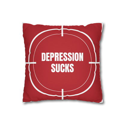 Depression Sucks Pillow Case